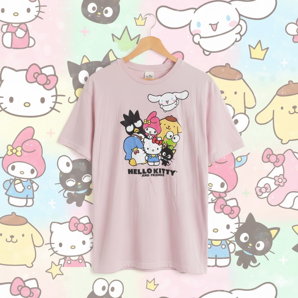 Old Navy Pink Short Sleeve Tee Hello Kitty Design